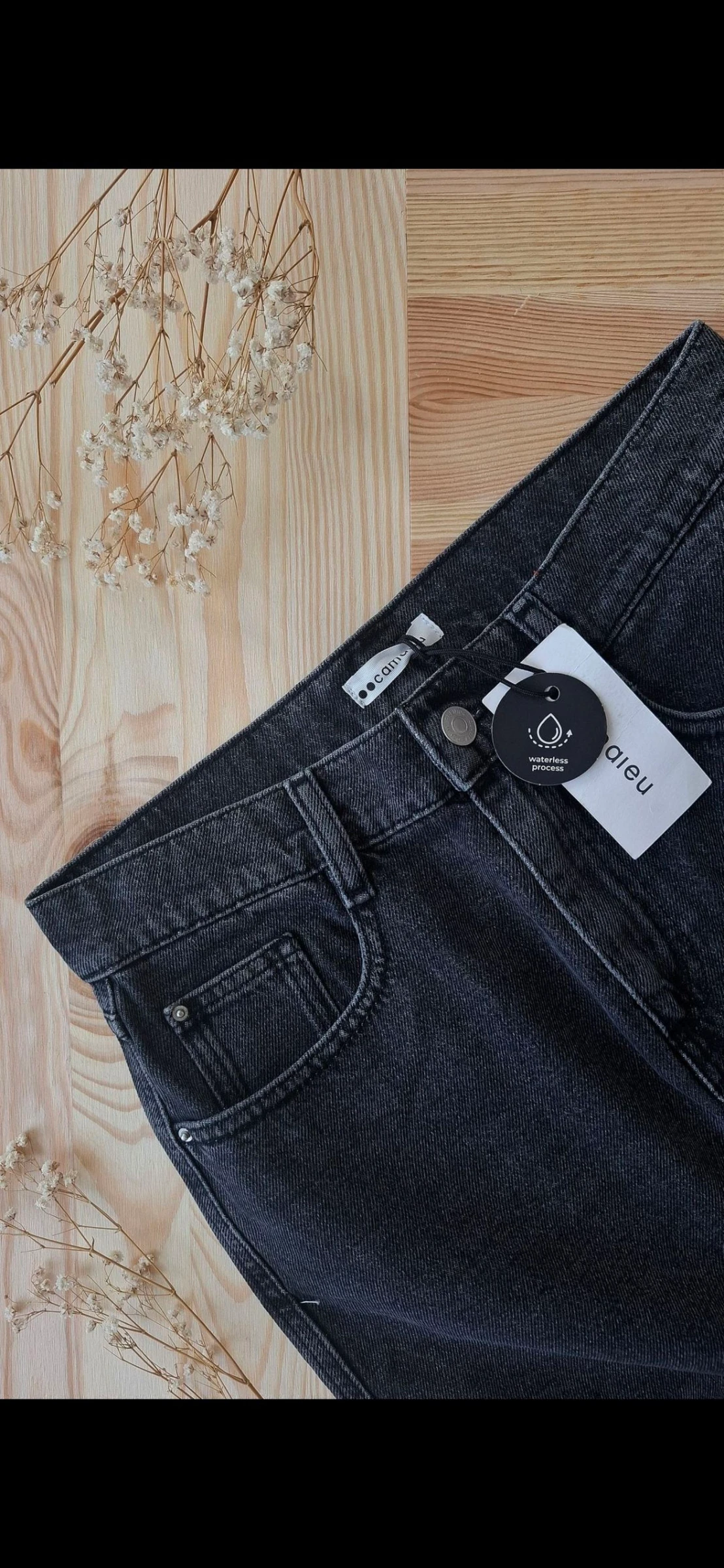 🖤 Black grey denim skirt – Camaïeu – new with tags – photo 2